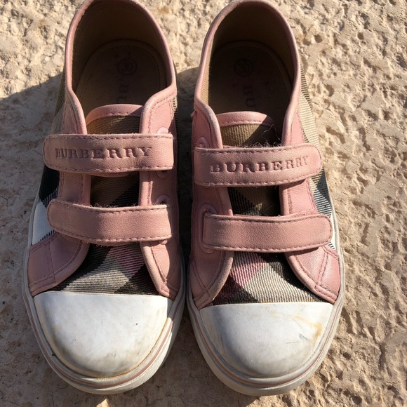 burberry velcro shoes